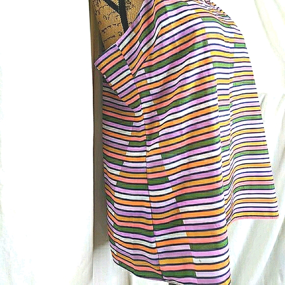 J Crew Striped Racerback Cami (Sz 14) - Picture 6 of 9